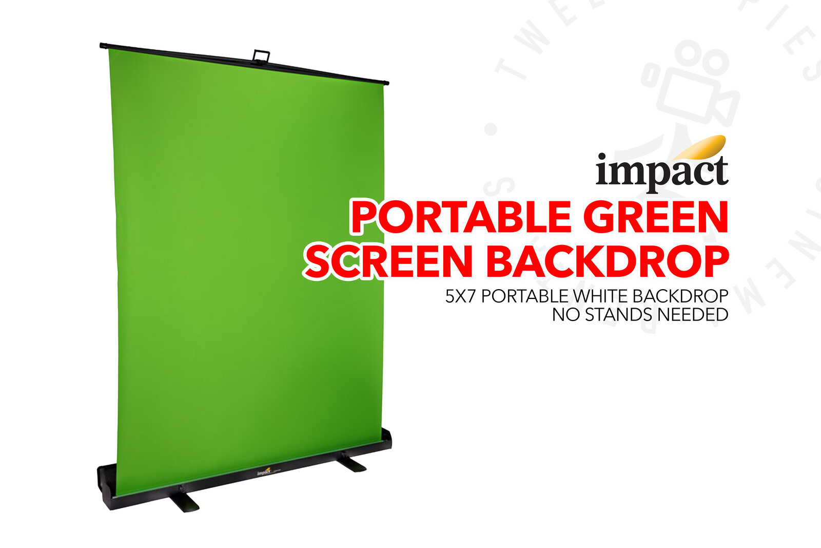 Impact Portable Green Screen Backdrop (5x7)